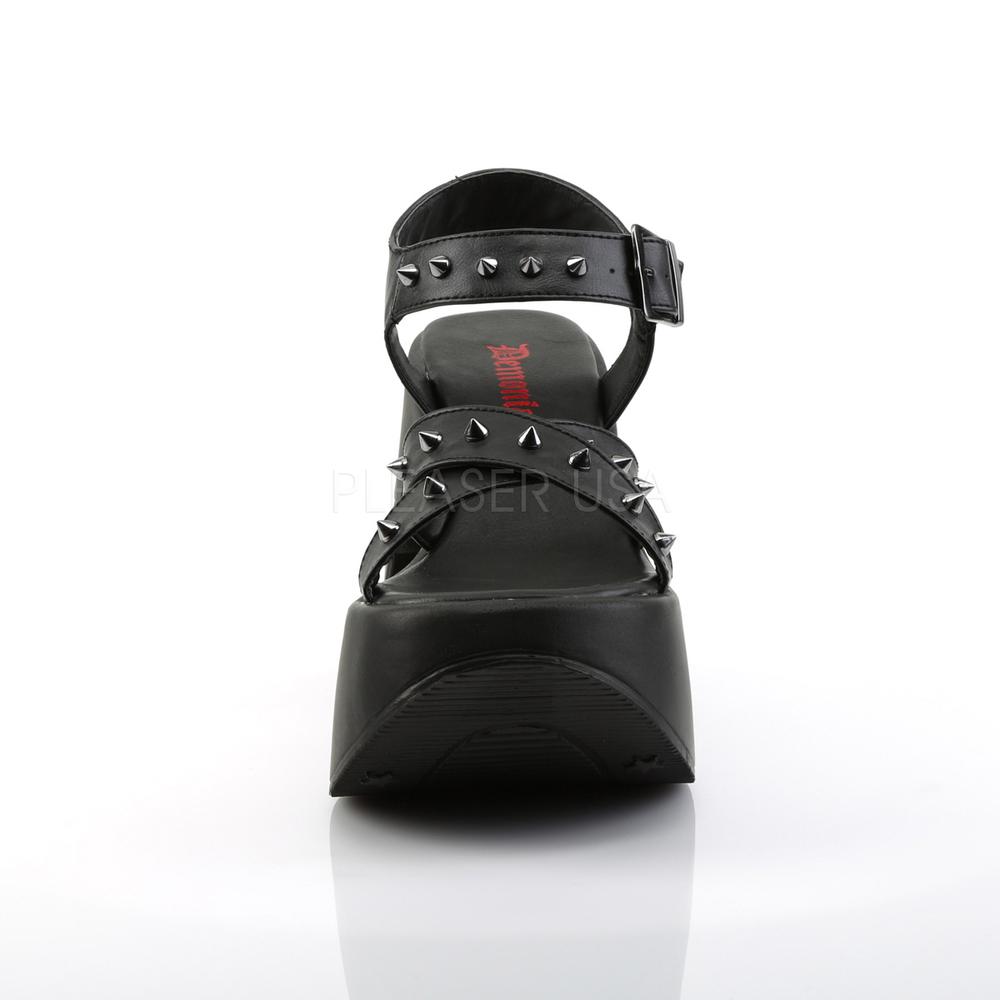 DemoniaCult - DYNAMITE02 Platform Sandals - Black Product image